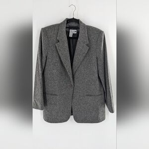 Sag Harbor Charcoal Grey Wool Blend Blazer‎ Women’s Size 14